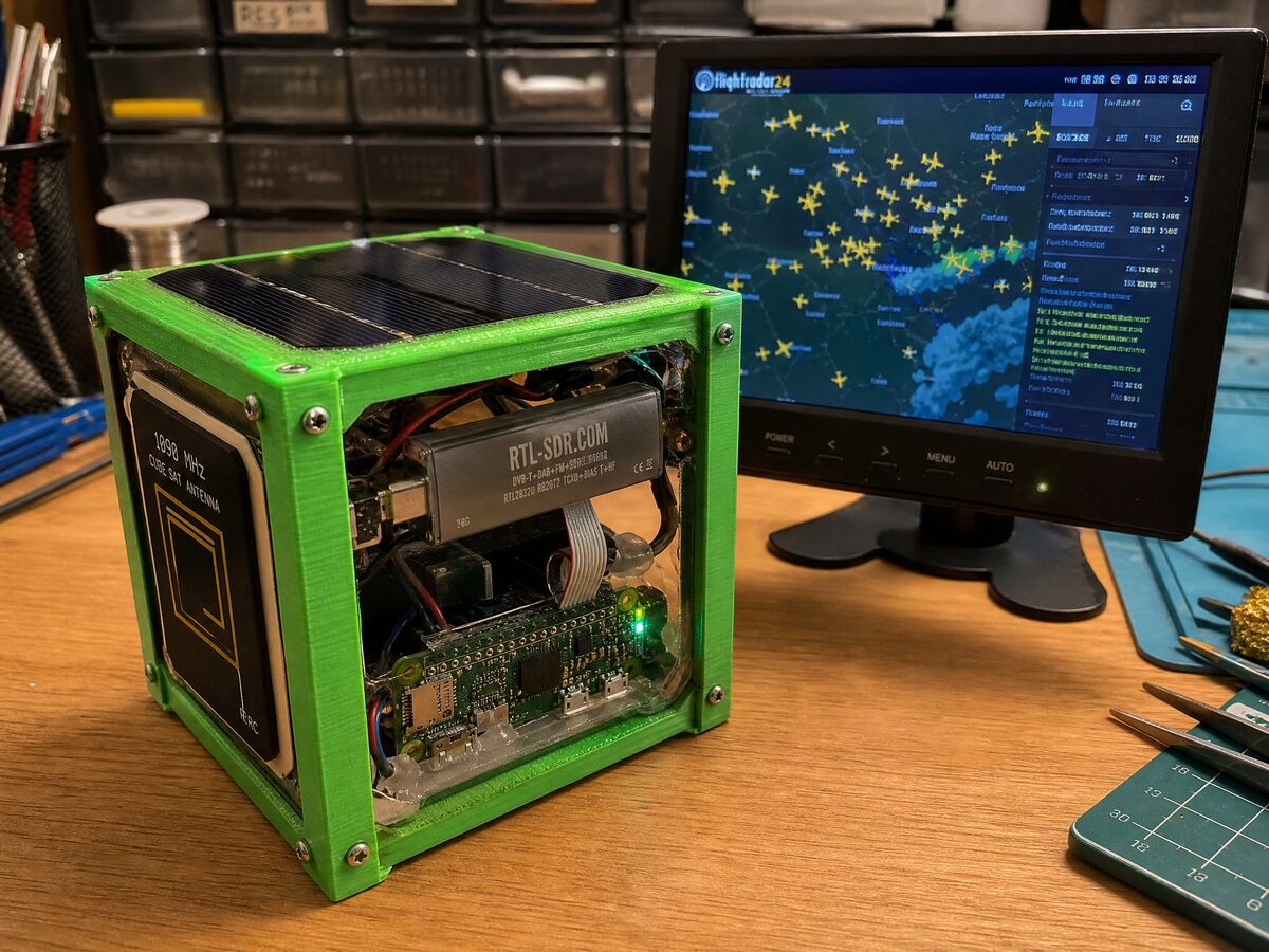 ADS-B Receiver Sat — 1U CubeSat built by Ravi Patel