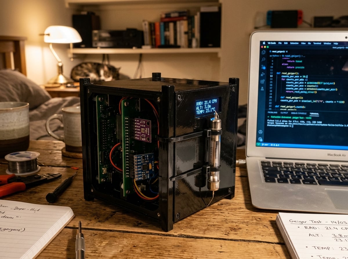Radiation Monitor — 1U CubeSat built by Sven Eriksson